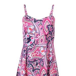 NWT - ABSTRACT PRINTED MINI DRESS